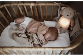 Moonie - Uspávadlo s melódiou a svetlom medvedík 2.0 organic grey