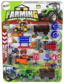 Lean Toys Sada Poľnohospodárskych strojov s príslušenstvom