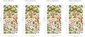 Safari pod kvetoucím stromem arch 100 x 202 cm