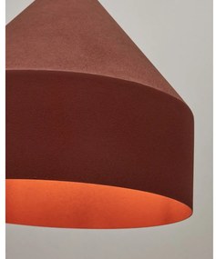 Závesné svietidlo v terakotovej farbe s kovovým tienidlom ø 30 cm Peralta – Kave Home