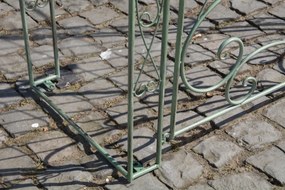 Oblúk na ruže Mel s bránkou - Zelená antik