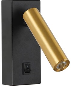 Brilagi - LED Nástenné bodové svietidlo MAYA LED/3W/230V 4000K čierna/zlatá