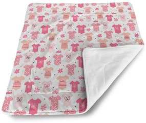 Sablio Deka pre bábätko Ružové oblečky - 90x120 cm