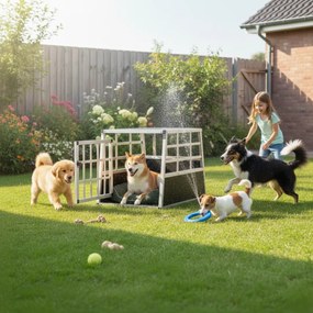 Prepravka pre psa BRUNO, 70x54x51cm, strieborná/čierna Cadoca