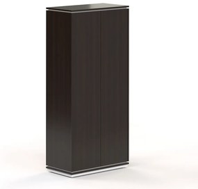 Vysoká šatníková skriňa Creator 83,2 x 44,5 x 185,9 cm, biela / wenge