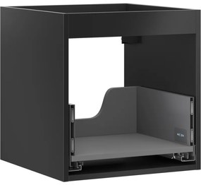 Mexen Box-A, závesná skrinka 45 cm, 1 zásuvka, čierna matná, 91AX0-0450-470-1-71