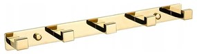 Mexen príslušenstvo, Vešiak na uteráky 5-háčikov, zlatá, 709265-50