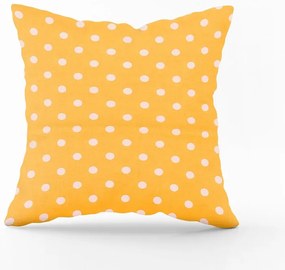 Obliečka na vankúš bodkovaná žltá Veľkost obliečok: 60 x 40 cm, Zapínanie: Gombíky