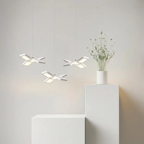 Závesné LED svietidlo Pixels, 3x LED 75w, 4000k, w