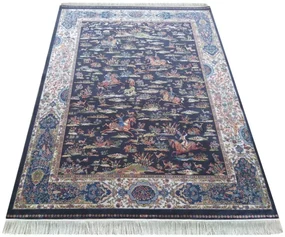 Koberec Exkluzívny Qum Silk 10 modrý