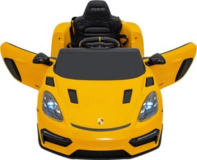 Ramiz Detské autíčko Porsche Spyder RS 718, žltý lak