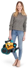 KINDERKRAFT 3v1 detské odrážadlo 4TRIKE žltá/tyrkysová