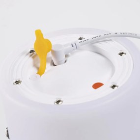 Biela vonkajšia lampa Kave Home Janvir, výška 16 cm