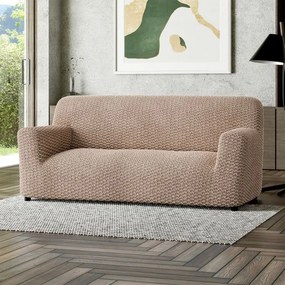 Bielastické poťahy MOSAICO béžové trojkreslo (š. 170 - 220 cm)