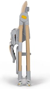 KINDERKRAFT - Detská jedálenská stolička 2v1 LASTREE béžová/šedá