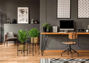 Stojan na kvety TORRE čierny 60 cm