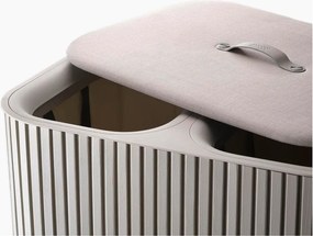 Béžový bambusový kôš na bielizeň 2x45 l Tota Luxe – Joseph Joseph
