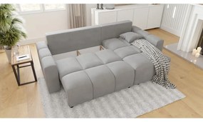 Svetlosivá rohová pohovka (variabilná) Luki – Ropez