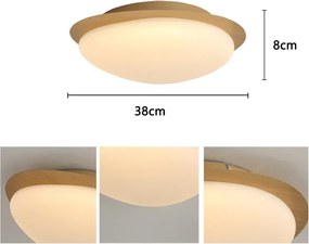 Brilagi - LED stropné svietidlo VISBY WOOD LED/18W/230V pr. 38 cm hnedá