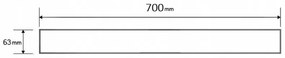 Mexen M01 vzor, mriežka na sprchový žľab 70 cm zlatá, 1520070