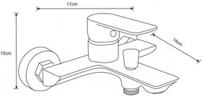 Mexen Alfa, vaňová batéria, čierna, 745730-70