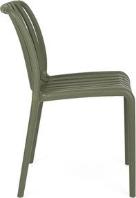 Zelená plastová záhradná stolička Billie – Bizzotto