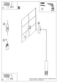 Sollux SL.1695 - Nástenná lampa LIRO 1xGU10/10W/230V biela