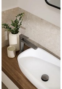 KFA Armatura 4522-712-61 - Umývadlová batéria s odtokom MALAGA, 30,3 cm, metalická šedá