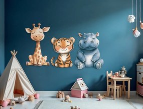 drevko |  Set obrazov na stenu Roztomilí kamaráti  55 x 92 cm