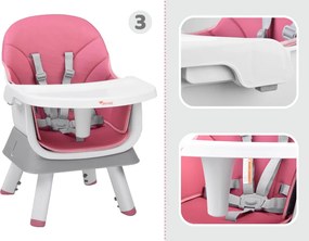 JOKOMISIADA Detská stolička na kŕmenie, sada 6 v 1 ZA4142
