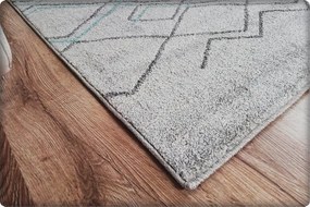 Dekorstudio Moderný koberec RELAX - Tyrkysová sieť Rozmer koberca: 180x260cm