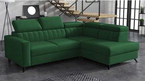 Rohová sedačka Laviosuna 2RRLXP (zelená) (s úl. priestorom) (p)