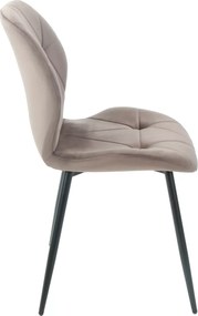 SI Stolička Rick Velvet tmavá béžová