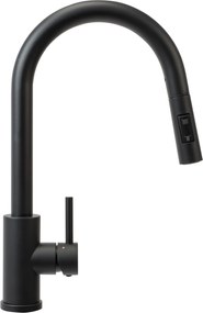 Rea Fresh, drezová batéria s výsuvnou výlevkou, čierna matná, REA-B9147