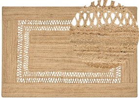 Jutový koberec 200 x 300 cm béžový YENIKOY Beliani
