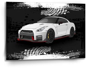 Sablio Obraz Nissan GTR 35 Čierny - 90x60 cm