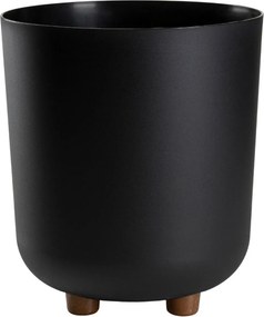 PLASTOVÝ KVETINÁČ TERRA 24X27,5 CM ČIERNA