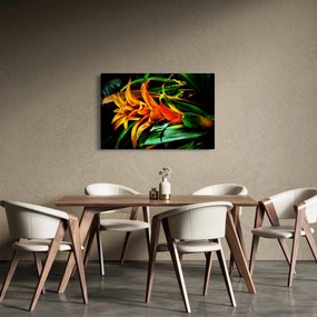 Obraz oranžovej kytice (90x60 cm)