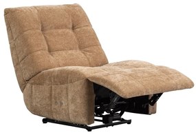 Svetlohnedé polohovacie menčestrové relaxačné kreslo Hein – WOOOD