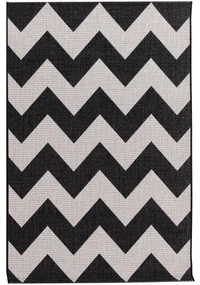 Koberec Modern Chevron black/beige 160x230cm