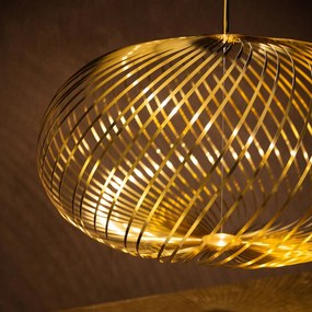 Tom Dixon Spring medium závesná lampa Ø79cm mosadz