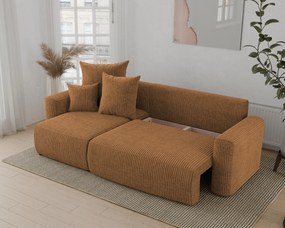 Rohová sedačka Denia (L) (horčicová). Akcia -20%. Vlastná spoľahlivá doprava až k Vám domov. 1133107