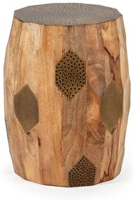 Okrúhly odkladací stolík z mangového dreva ø 29 cm Fabia – MOME