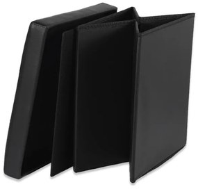 Skladacia taburetka L čierna