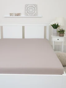 Jersey plachta Classic 90 × 200 cm - cappuccino