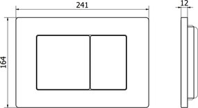 Mexen FENIX 03 - TLAČIDLO PRE Mexen MODUL, lesklá oceľ(inox) - 600311