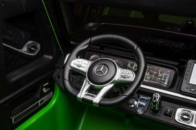 LEAN CARS Elektrické autíčko Mercedes G63 XXL zelené lakované 4x4
