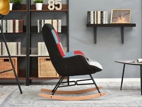 Kreslo Sibyla (patchwork + buk biely). Vlastná spoľahlivá doprava až k Vám domov. 1110388