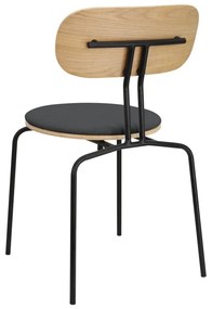 Čierno-antracitová jedálenská stolička Curious – UMAGE