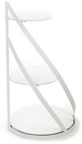 Kovový servírovací podnos Nowell White, 38x60 cm